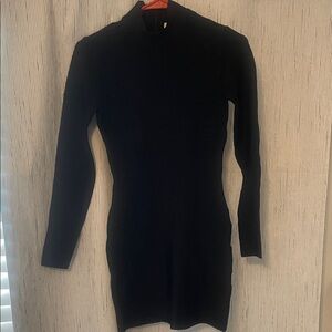 Babaton Aritzia Black Long Sleeve Dress